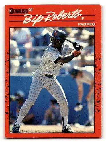1990 Donruss #347 Bip Roberts San Diego Padres Baseball Cards EX/NM ID:56181 - Baseball Card Single