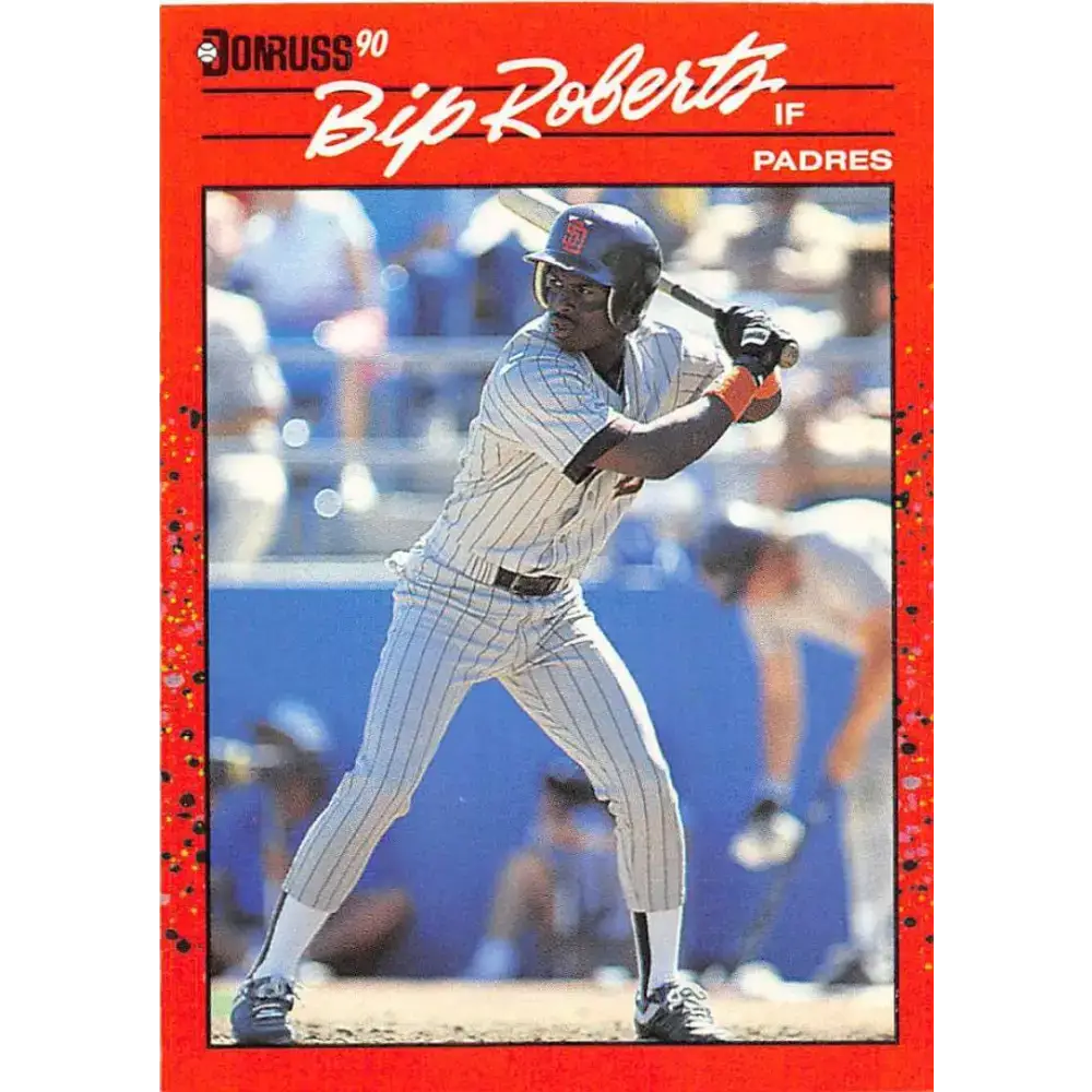 1990 Donruss #347 Bip Roberts VG-EX San Diego Padres Baseball Card - Baseball Card Single
