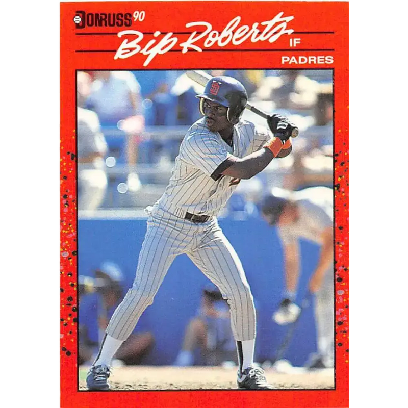 1990 Donruss #347 Bip Roberts VG-EX San Diego Padres Baseball Card - Baseball Card Single