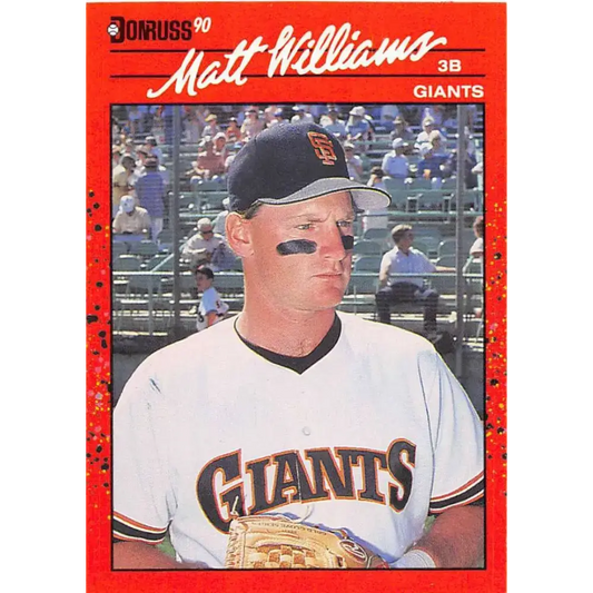 1990 Donruss #348 Matt Williams VG-EX San Francisco Giants Baseball Card - Baseball Card Single