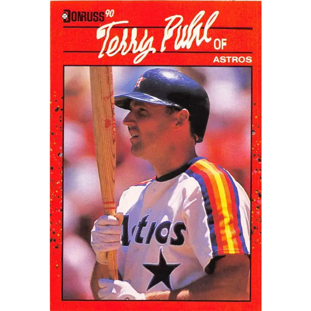 1990 Donruss #354 Terry Puhl VG-EX Houston Astros Baseball Card - Baseball Card Single
