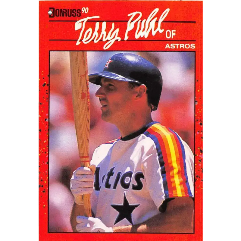 1990 Donruss #354 Terry Puhl VG-EX Houston Astros Baseball Card - Baseball Card Single