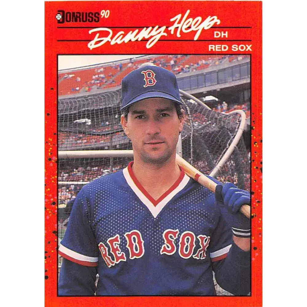 1990 Donruss #358 Danny Heep VG-EX Boston Red Sox Baseball Card - Baseball Card Single