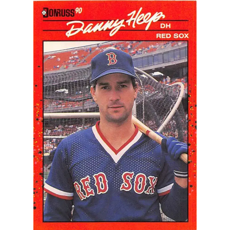 1990 Donruss #358 Danny Heep VG-EX Boston Red Sox Baseball Card - Baseball Card Single