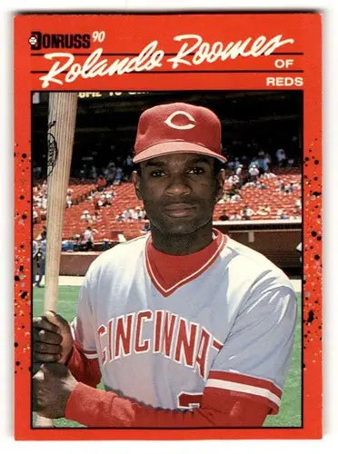 1990 Donruss Rolando Roomes Cincinnati Reds baseball card, EX/N condition