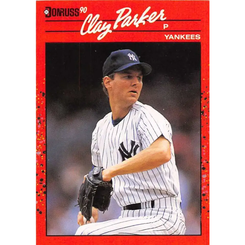1990 Donruss #363 Clay Parker VG-EX New York Yankees Baseball Card - Baseball Card Single