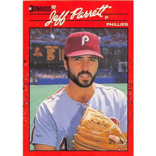 1990 Donruss #369 Jeff Parrett VG-EX Philadelphia Phillies Baseball Card - Baseball Card Single