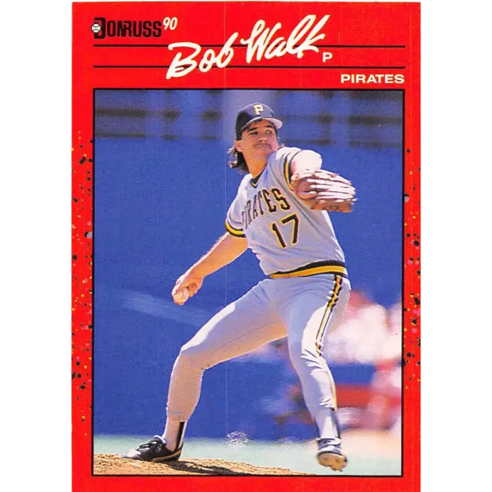 1990 Donruss #370 Bob Walk VG-EX Pittsburgh Pirates Baseball Card - Baseball Card Single