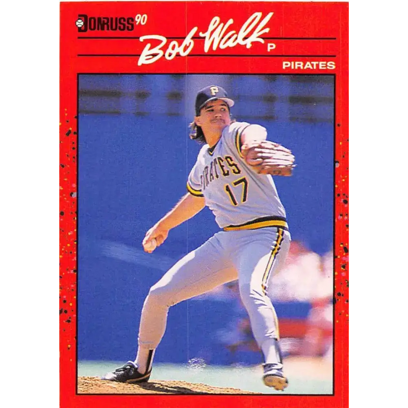 1990 Donruss #370 Bob Walk VG-EX Pittsburgh Pirates Baseball Card - Baseball Card Single