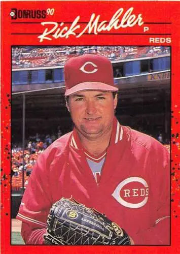 1990 Donruss #375 Rick Mahler NM-MT Reds baseball card with original gloss finish