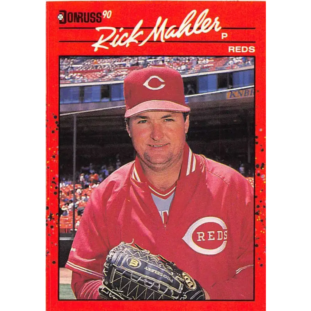 1990 Donruss #375 Rick Mahler VG-EX Cincinnati Reds Baseball Card - Baseball Card Single