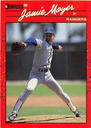 1990 Donruss #378 Jamie Moyer NM-MT Rangers baseball card with original gloss