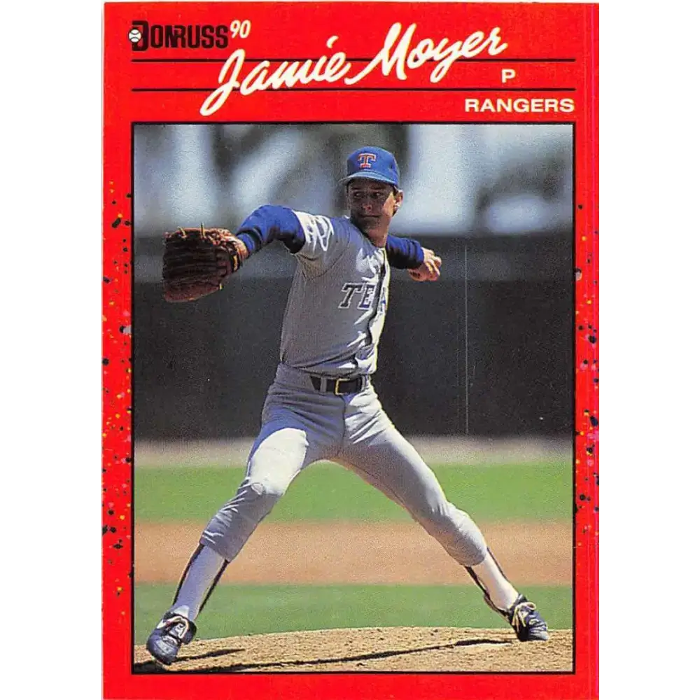 1990 Donruss #378 Jamie Moyer VG-EX Texas Rangers Baseball Card - Baseball Card Single