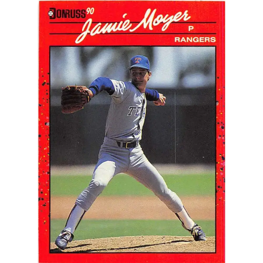 1990 Donruss #378 Jamie Moyer VG-EX Texas Rangers Baseball Card - Baseball Card Single