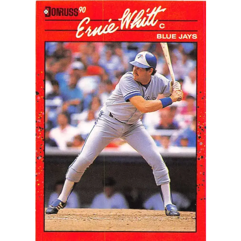 1990 Donruss #385 Ernie Whitt VG-EX Toronto Blue Jays Baseball Card - Baseball Card Single