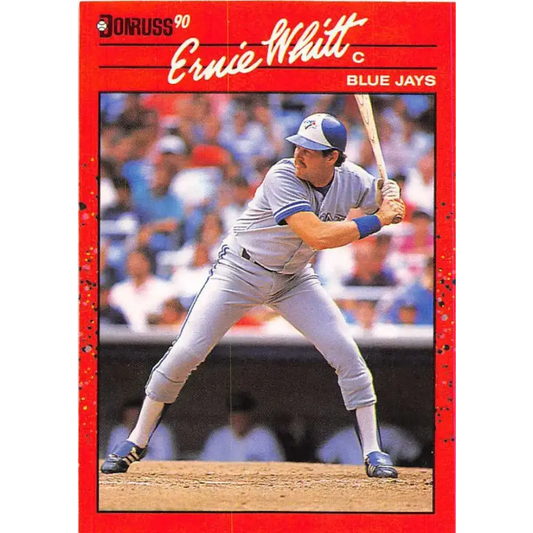 1990 Donruss #385 Ernie Whitt VG-EX Toronto Blue Jays Baseball Card - Baseball Card Single