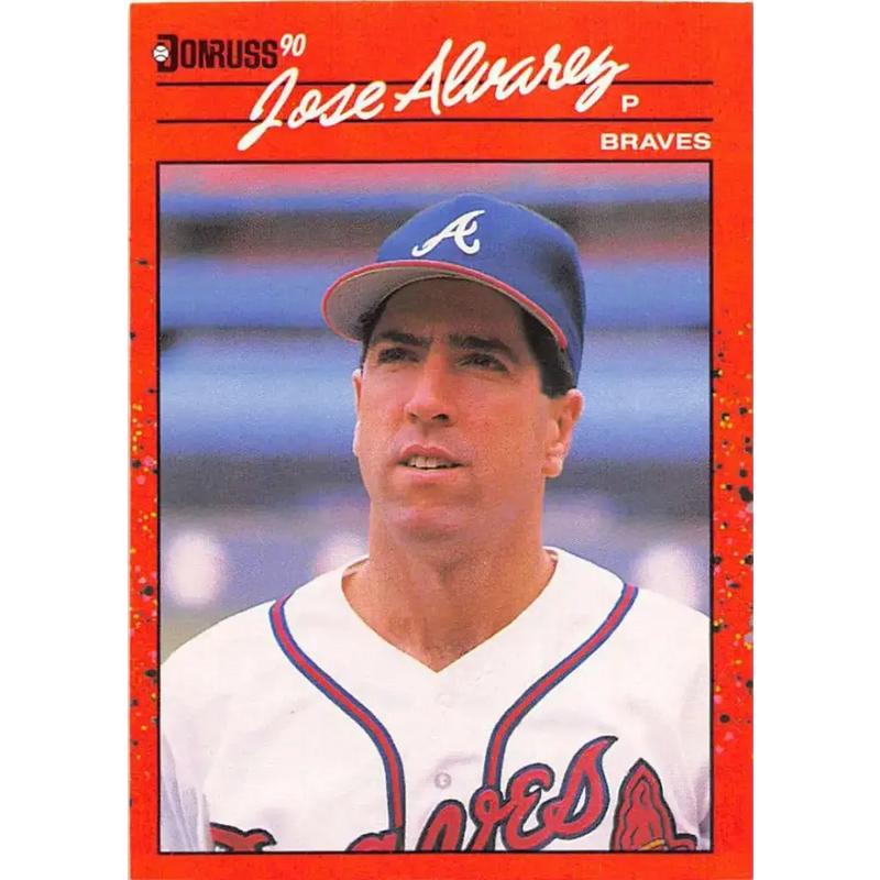 1990 Donruss #389 Jose Alvarez VG-EX Atlanta Braves Baseball Card - Baseball Card Single