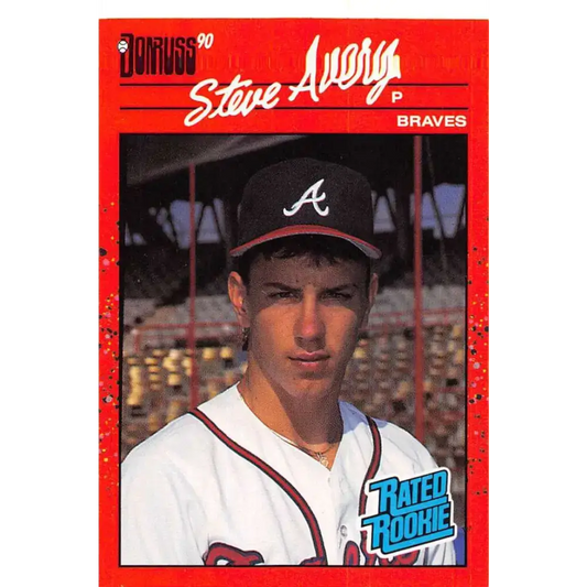 1990 Donruss #39 Steve Avery VG-EX Atlanta Braves Baseball Card - Baseball Card Single