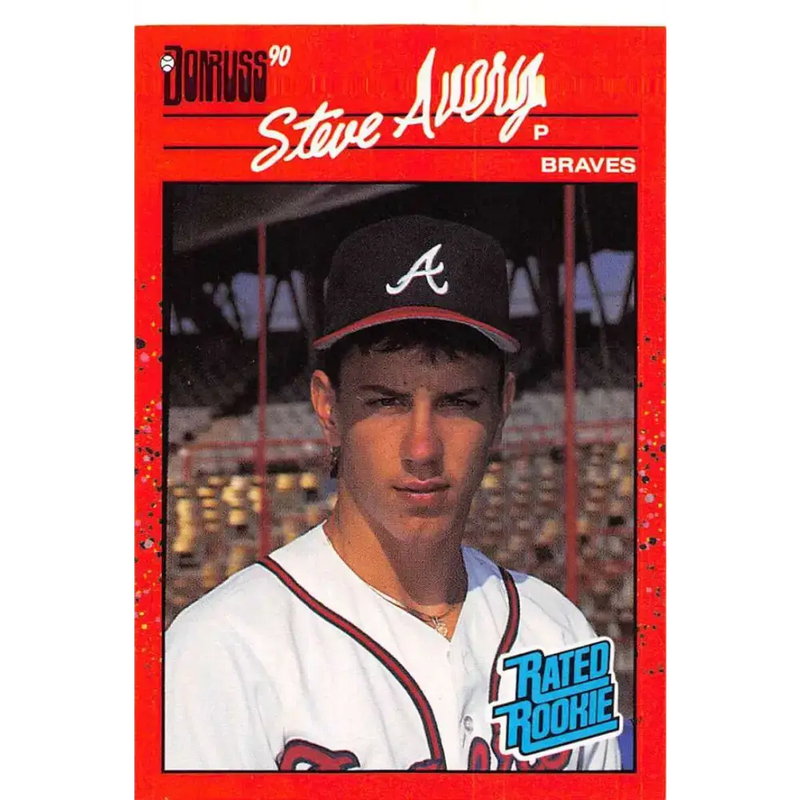 1990 Donruss #39 Steve Avery VG-EX Atlanta Braves Baseball Card - Baseball Card Single