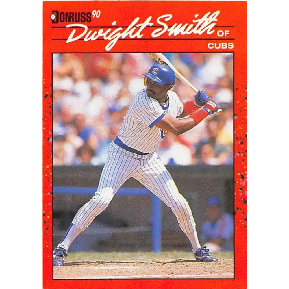1990 Donruss #393 Dwight Smith VG-EX Chicago Cubs Baseball Card - Baseball Card Single
