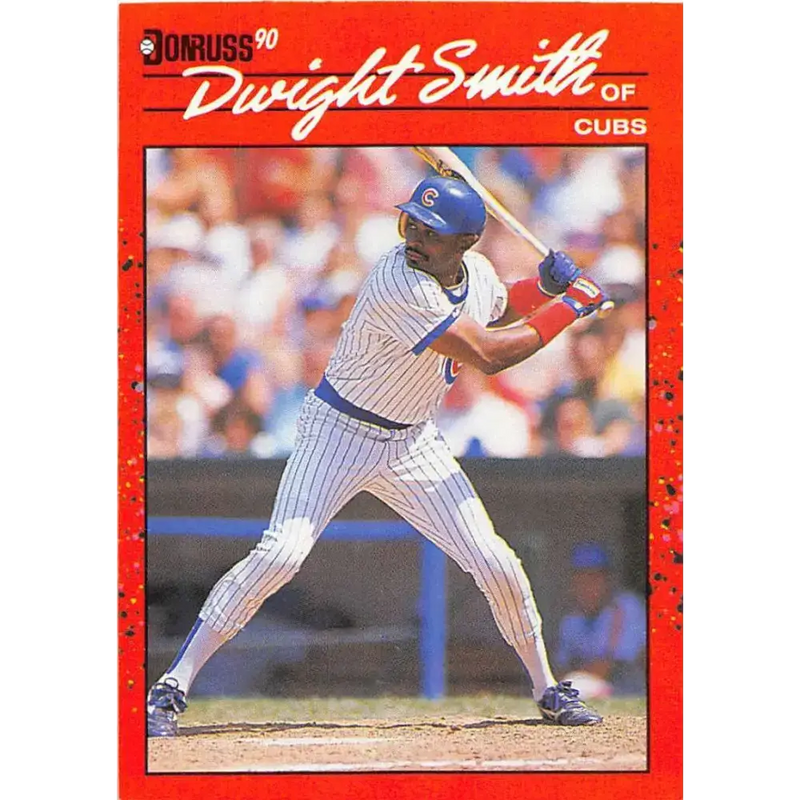 1990 Donruss #393 Dwight Smith VG-EX Chicago Cubs Baseball Card - Baseball Card Single