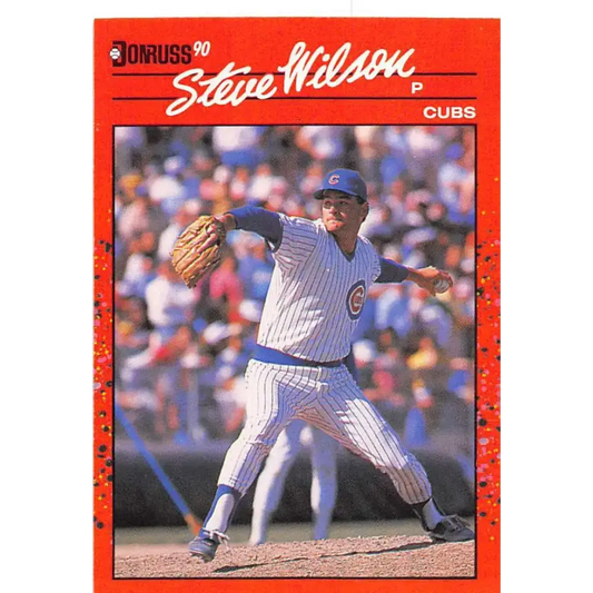 1990 Donruss #394 Steve Wilson VG-EX Chicago Cubs Baseball Card - Baseball Card Single