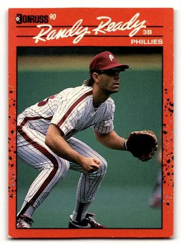 1990 Donruss #396 Randy Ready Philadelphia Phillies Baseball Cards E ID:56223 - Baseball Card Single