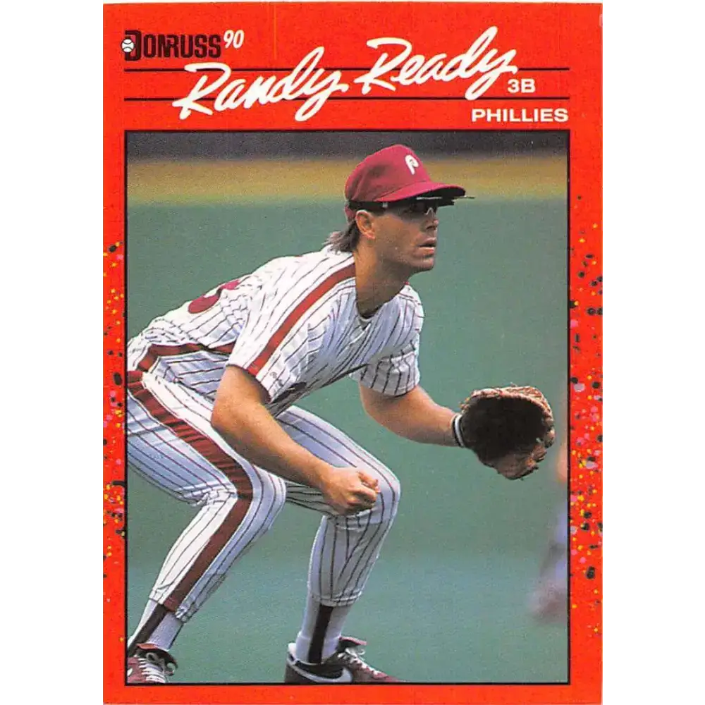 1990 Donruss #396 Randy Ready VG-EX Philadelphia Phillies Baseball Card - Baseball Card Single