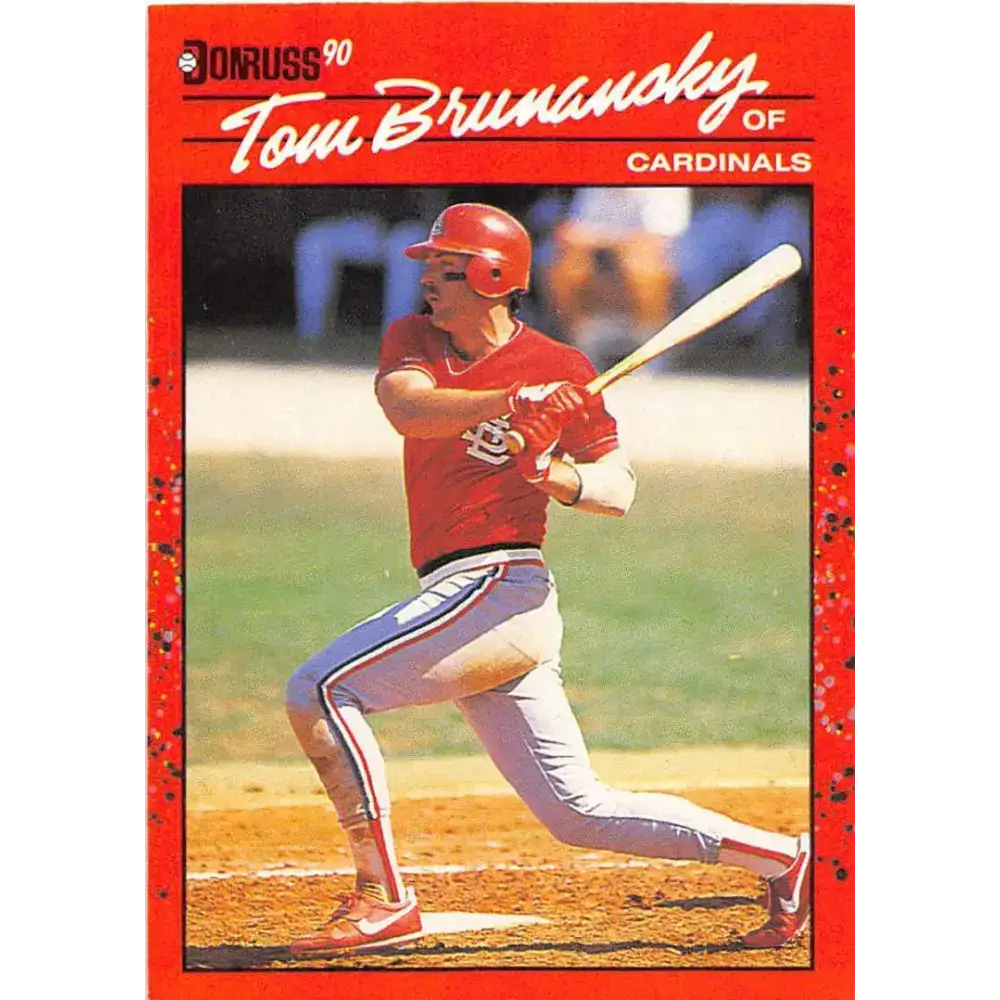 1990 Donruss #399 Tom Brunansky VG-EX St. Louis Cardinals Baseball Card - Baseball Card Single