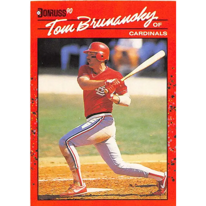 1990 Donruss #399 Tom Brunansky VG-EX St. Louis Cardinals Baseball Card - Baseball Card Single
