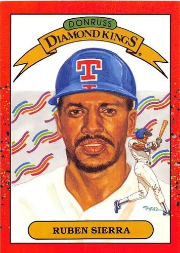 1990 Donruss #3a Ruben Sierra NM-MT Rangers DK ERR - Baseball Card Single
