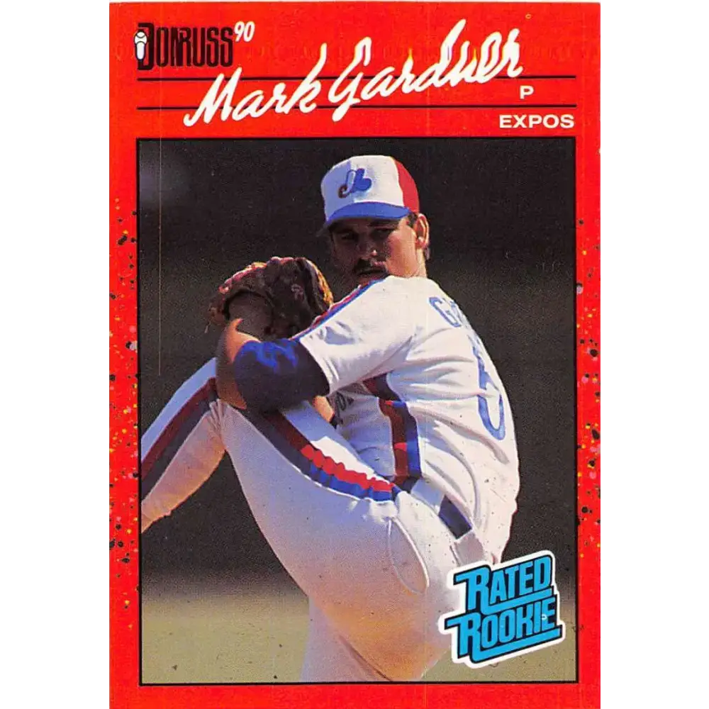 1990 Donruss #40 Mark Gardner VG-EX RC Rookie Montreal Expos Baseball Card - Baseball Card Single