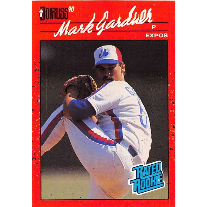 1990 Donruss #40 Mark Gardner VG-EX RC Rookie Montreal Expos Baseball Card - Baseball Card Single