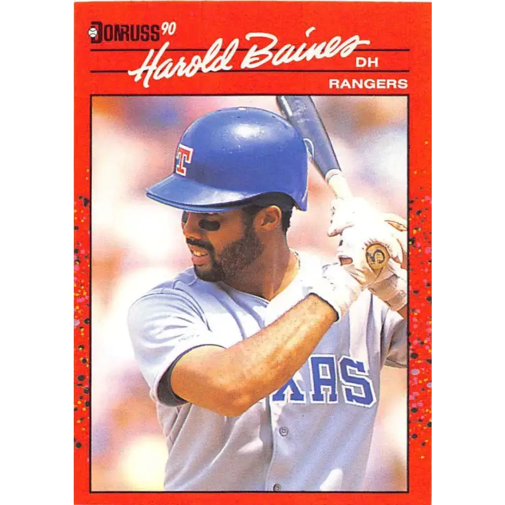 1990 Donruss #402 Harold Baines VG-EX Texas Rangers Baseball Card - Baseball Card Single