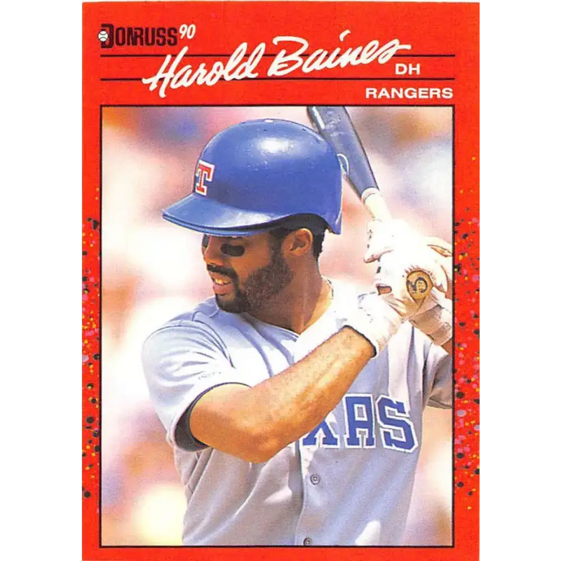 1990 Donruss #402 Harold Baines VG-EX Texas Rangers Baseball Card - Baseball Card Single