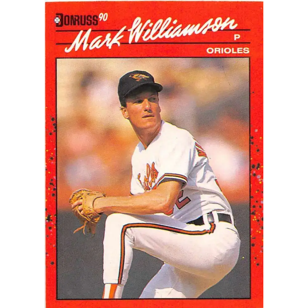 1990 Donruss #406 Mark Williamson VG-EX Baltimore Orioles Baseball Card - Baseball Card Single