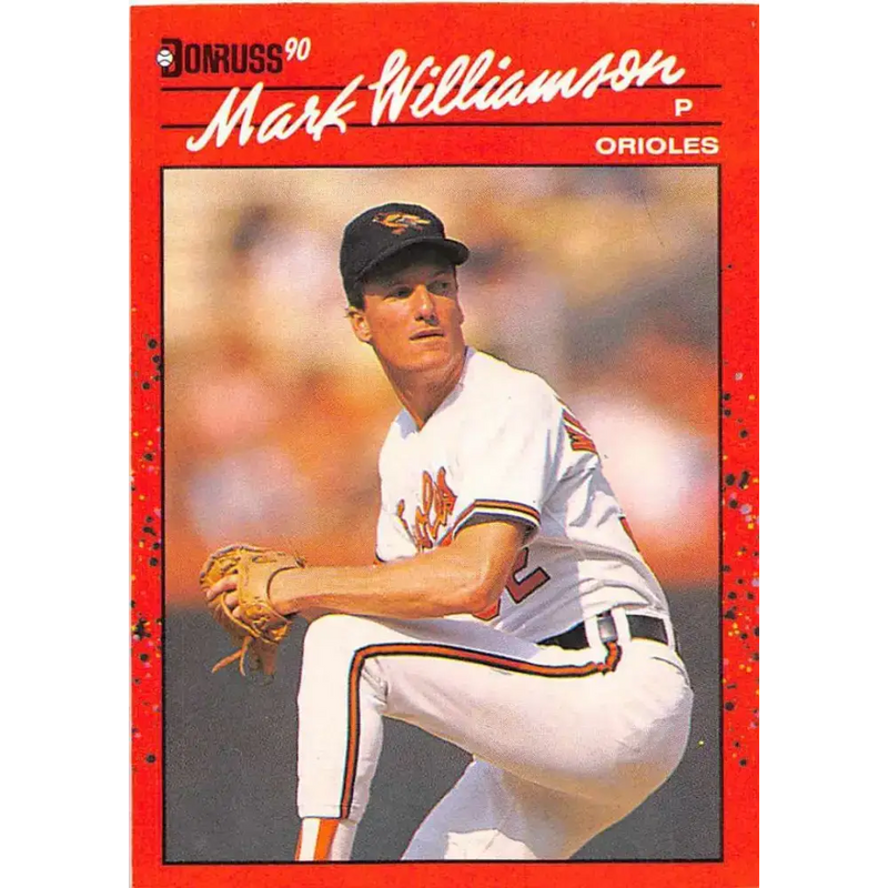 1990 Donruss #406 Mark Williamson VG-EX Baltimore Orioles Baseball Card - Baseball Card Single