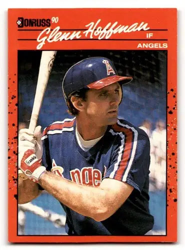 Glenn Hoffman California Angels baseball card from 1990 Donruss series