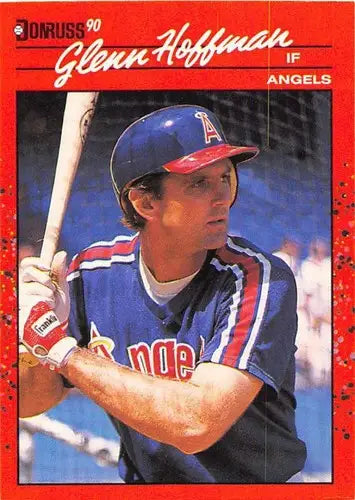 1990 Donruss #407 Glenn Hoffman NM-MT Angels - Baseball Card Single