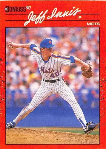 1990 Donruss #408 Jeff Innis NM-MT RC Rookie Mets ID:5050 - Baseball Card Single