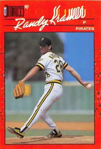 Randy Kramer baseball card 1990 Donruss #409 original gloss Pirates collectible