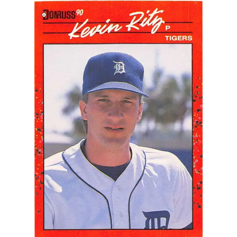1990 Donruss #415 Kevin Ritz VG-EX RC Rookie Detroit Tigers Baseball Card - Baseball Card Single