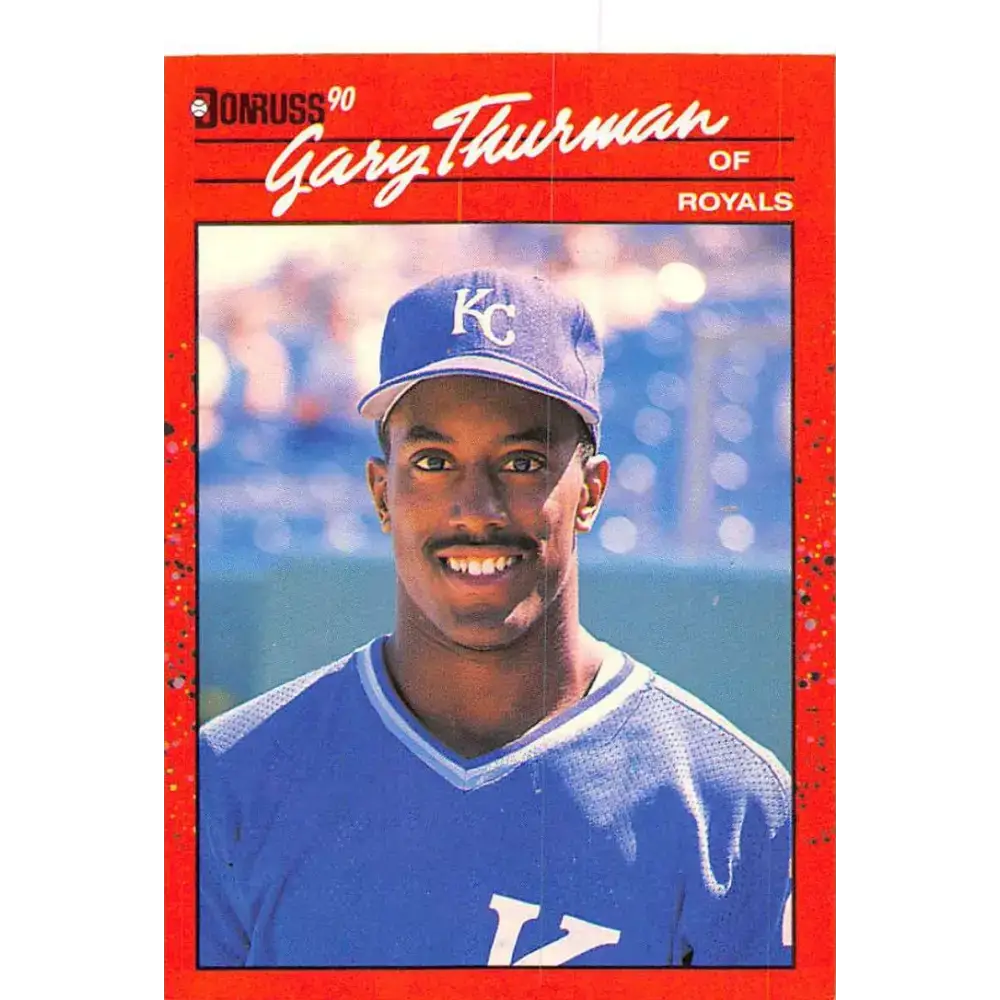 1990 Donruss #416 Gary Thurman VG-EX Kansas City Royals Baseball Card - Baseball Card Single