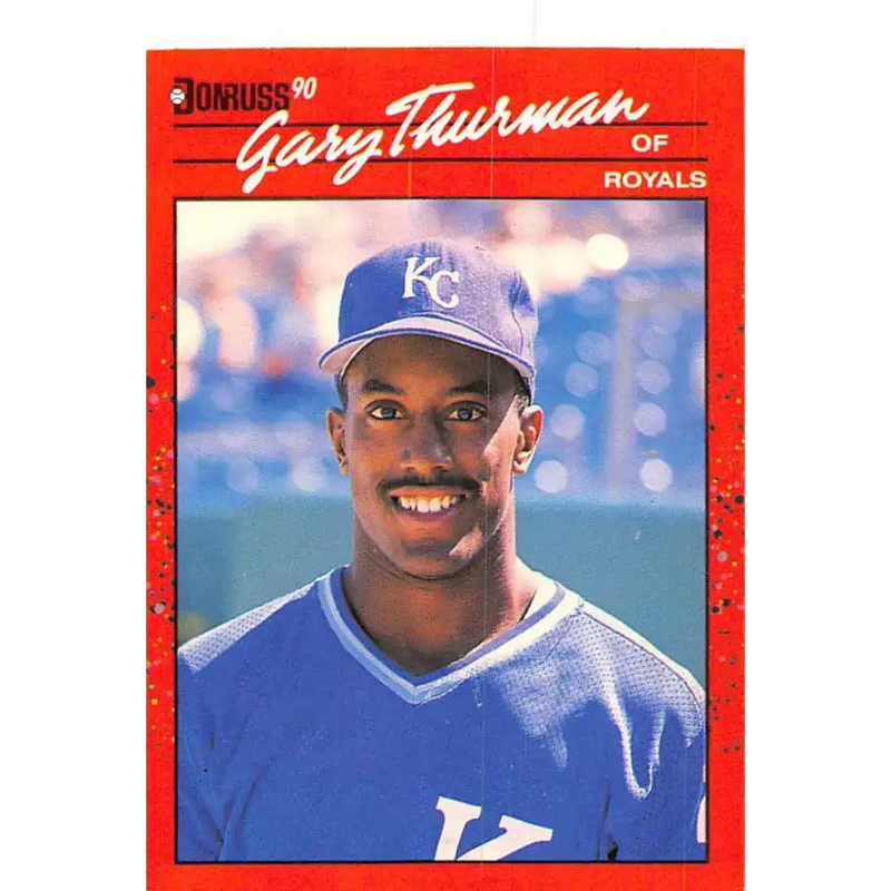 1990 Donruss #416 Gary Thurman VG-EX Kansas City Royals Baseball Card - Baseball Card Single