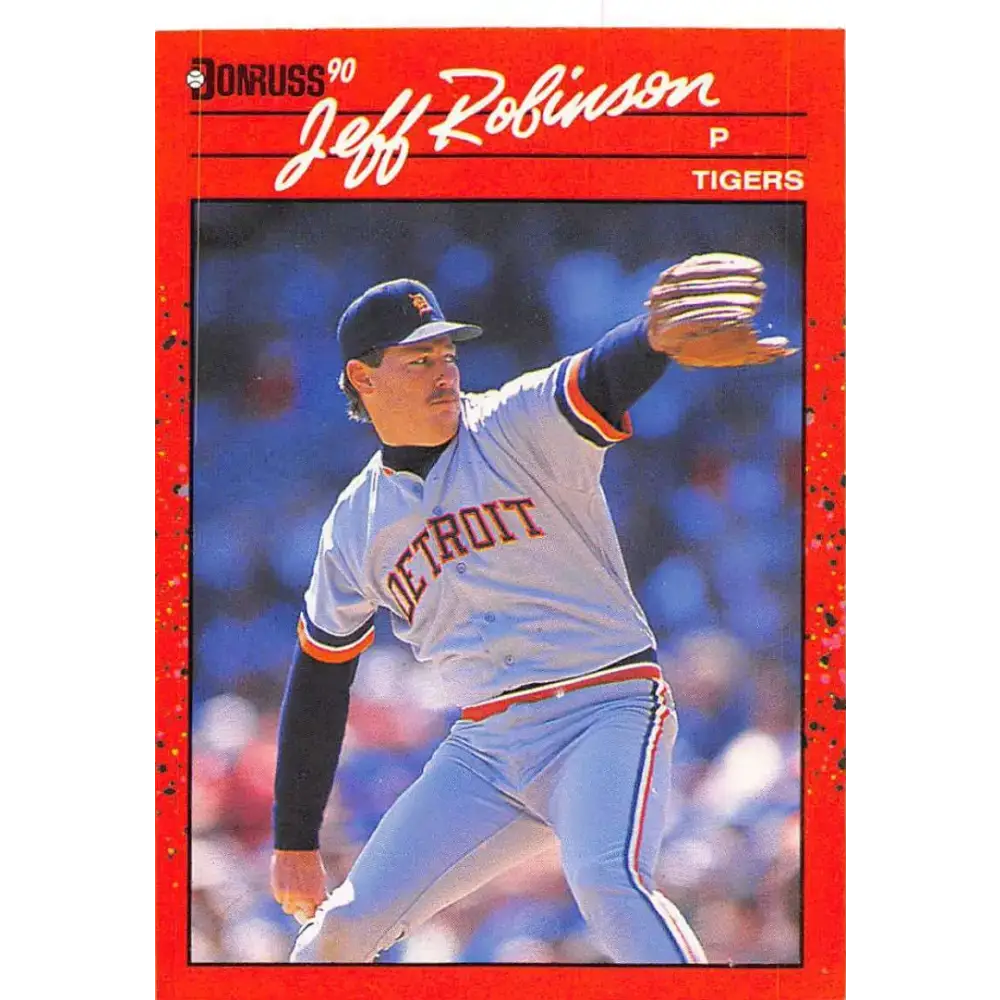 1990 Donruss #417 Jeff Robinson VG-EX Detroit Tigers Baseball Card - Baseball Card Single
