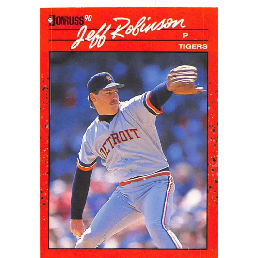 1990 Donruss #417 Jeff Robinson VG-EX Detroit Tigers Baseball Card - Baseball Card Single