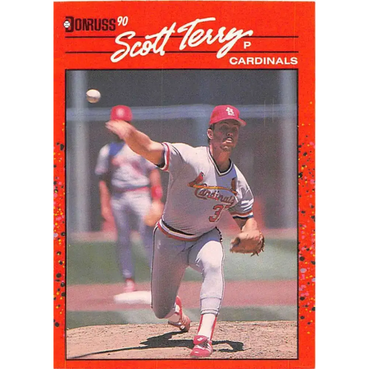 1990 Donruss #418 Scott Terry VG-EX St. Louis Cardinals Baseball Card - Baseball Card Single