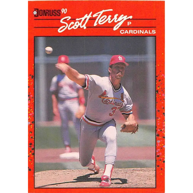 1990 Donruss #418 Scott Terry VG-EX St. Louis Cardinals Baseball Card - Baseball Card Single