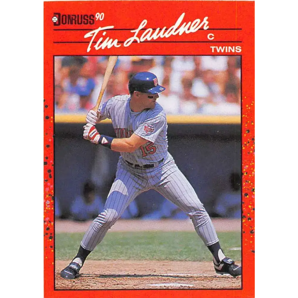 1990 Donruss #419 Tim Laudner VG-EX Minnesota Twins Baseball Card - Baseball Card Single