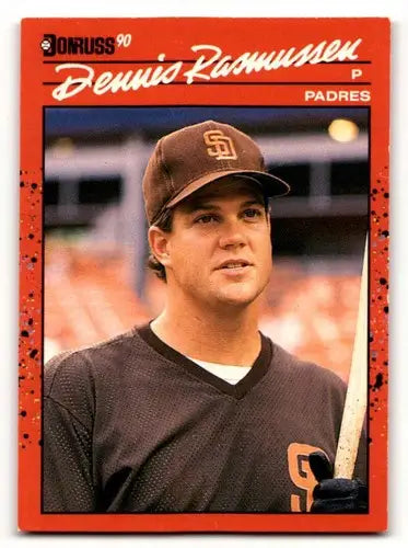 1990 Donruss #420 Dennis Rasmussen San Diego Padres Baseball Cards E ID:56180 - Baseball Card Single